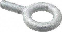 Gibraltar - 2,600 Lb Capacity, Forged Steel, 1/2-13 Thread, Fixed Lifting Eye Bolt - Fully Threaded, 1-1/2" Shank, 1-1/2" Thread Length, No Shoulder - Makers Industrial Supply