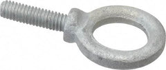 Gibraltar - 900 Lb Capacity, Forged Steel, 5/16-18 Thread, Fixed Lifting Eye Bolt - Fully Threaded, 1-1/8" Shank, 1-1/8" Thread Length, Shoulder - Makers Industrial Supply