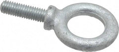 Gibraltar - 1,400 Lb Capacity, Forged Steel, 3/8-16 Thread, Fixed Lifting Eye Bolt - Fully Threaded, 1-1/4" Shank, 1-1/4" Thread Length, Shoulder - Makers Industrial Supply