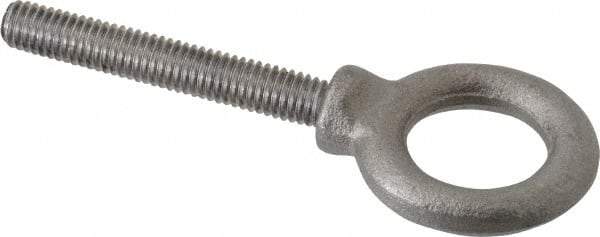 Gibraltar - 1,400 Lb Capacity, Steel, 3/8-16 Thread, Lifting Eye Bolt - Fully Threaded, 2-1/2" Shank, 2-1/2" Thread Length, Shoulder - Makers Industrial Supply