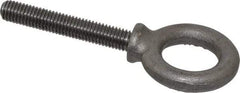 Gibraltar - 2,600 Lb Capacity, Forged Steel, 1/2-13 Thread, Fixed Lifting Eye Bolt - Fully Threaded, 3" Shank, 3" Thread Length, Shoulder - Makers Industrial Supply