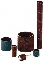 Made in USA - 120 Grit Aluminum Oxide Coated Spiral Band - 1-1/4" Diam x 1" Wide, Fine Grade - Makers Industrial Supply