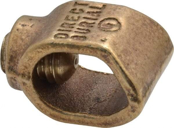 Thomas & Betts - 2 to 10 (Solid) AWG Compatible Single-Nut Rod Clamp - Copper Alloy, 1-19/32" OAL, RoHS Compliant & UL Listed - Makers Industrial Supply