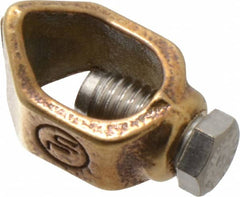 Thomas & Betts - 1/0 to 8 (Solid) AWG Compatible Single-Nut Rod Clamp - Copper Alloy, 2-13/64" OAL, CSA Certified, RoHS Compliant, UL Listed - Makers Industrial Supply