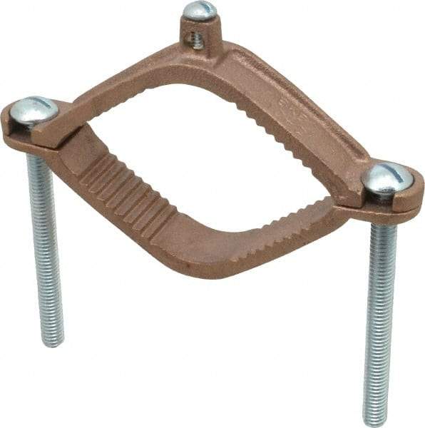 Thomas & Betts - 4 to 10 (Solid) AWG Compatible Dual-Nut Rod Clamp - Bronze, 6-5/16" OAL, RoHS Compliant, UL File E3060, UL Listed - Makers Industrial Supply