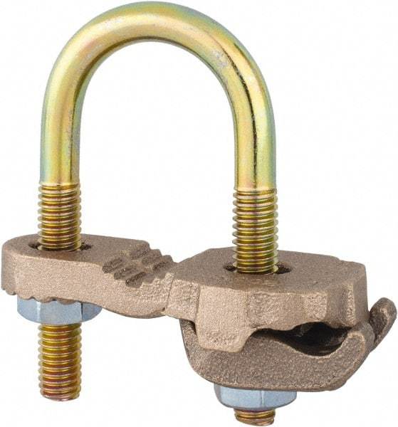 Thomas & Betts - 4 to 4/0 AWG Compatible U-bolt Rod Clamp - Bronze, CSA Certified, UL File E3060, UL Listed - Makers Industrial Supply