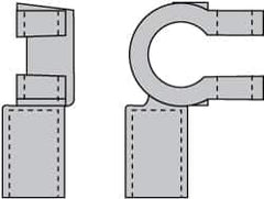 Noco - Automotive Battery 3/0 Right Elbow Terminal - Negative Polarity - Makers Industrial Supply