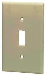 Leviton - Wall Plates Wall Plate Type: Blank Wall Plate Color: Ivory - Makers Industrial Supply