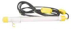 Made in USA - 120 Volt, 15 Watt, Electric, Fluorescent Portable Hook Work Light - 50' Cord, 1 Head - Makers Industrial Supply