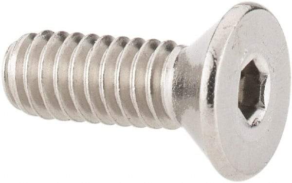 Value Collection - #8-32 UNC Hex Socket Drive, 82° Flat Screw - Grade 316 Stainless Steel, 1/2" OAL - Makers Industrial Supply