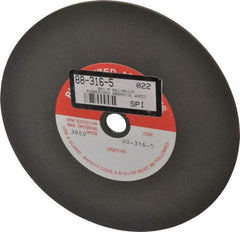 Made in USA - 6" Diam x 1/2" Hole x 1/8" Thick, 80 Grit Surface Grinding Wheel - Aluminum Oxide/Silicon Carbide Blend, Medium Grade, 3,600 Max RPM - Makers Industrial Supply