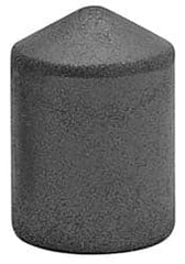 Made in USA - 7/8" Max Diam x 1-1/4" Long, Cone, Rubberized Point - Coarse Grade, Silicon Carbide, 1/4" Arbor Hole, Unmounted - Makers Industrial Supply