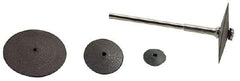 Made in USA - 5/8" Diam x 1/16" Hole x 3/32" Thick, Surface Grinding Wheel - Medium Grade, 20,000 Max RPM - Makers Industrial Supply