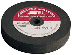 Made in USA - 4" Diam x 1/2" Hole x 3/4" Thick, 120 Grit Surface Grinding Wheel - Aluminum Oxide/Silicon Carbide Blend, Fine Grade, 5,250 Max RPM - Makers Industrial Supply