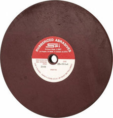 Made in USA - 8" Diam x 1/2" Hole x 1/2" Thick, 120 Grit Surface Grinding Wheel - Aluminum Oxide/Silicon Carbide Blend, Fine Grade, 2,600 Max RPM - Makers Industrial Supply