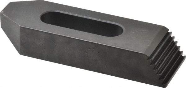 Gibraltar - M12mm Stud, Steel, Plain Strap Clamp - 33mm Travel, 102mm OAL x 32mm Wide x 16mm High, Black Oxide Finish, Tapered Nose - Makers Industrial Supply