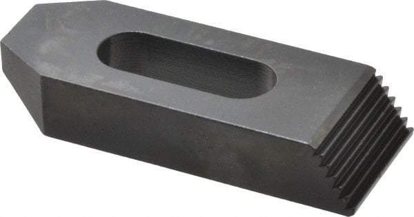 Gibraltar - M16mm Stud, Steel, Plain Strap Clamp - 30mm Travel, 102mm OAL x 38mm Wide x 19mm High, Black Oxide Finish, Tapered Nose - Makers Industrial Supply