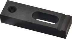 Gibraltar - 1/4" Stud, Medium Carbon Steel, Strap Clamp - 1/2" Travel, 2" OAL x 5/8" Wide x 3/8" High, Black Oxide Finish, Radius Nose - Makers Industrial Supply