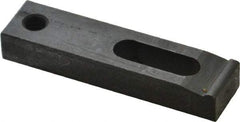 Gibraltar - 1/4" Stud, Medium Carbon Steel, Strap Clamp - 1/2" Travel, 2-1/2" OAL x 5/8" Wide x 3/8" High, Black Oxide Finish, Radius Nose - Makers Industrial Supply