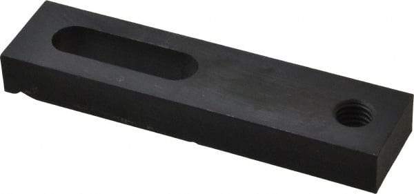 Gibraltar - 1/2" Stud, Medium Carbon Steel, Strap Clamp - 1-1/2" Travel, 5" OAL x 1-1/4" Wide x 5/8" High, Black Oxide Finish, Radius Nose - Makers Industrial Supply