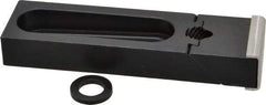 Gibraltar - 5-3/16" OAL x 1-1/2" Overall Width, Standard Grip Nose, Steel Manual Edge Clamp - Black Oxide Coating, 3/4" High, 1/2" Socket Cap Screw Slot, 2-1/2" Travel - Makers Industrial Supply