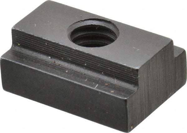 Gibraltar - 5/16-18 Blind Tapped T Slot Nut - 3/8" Slot Width, 5/8 x 1/4" Base Width x Height, 7/8 x 3/8" OAL x Height - Makers Industrial Supply