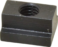 Gibraltar - 3/8-16 Blind Tapped T Slot Nut - 7/16" Slot Width, 11/16 x 7/32" Base Width x Height, 7/8 x 1/2" OAL x Height - Makers Industrial Supply