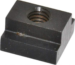 Gibraltar - 3/8-16 Blind Tapped T Slot Nut - 1/2" Slot Width, 7/8 x 9/32" Base Width x Height, 7/8 x 1/2" OAL x Height - Makers Industrial Supply