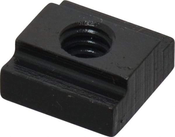 Gibraltar - 1/4-20 Tapped Through T Slot Nut - 5/16" Slot Width, 9/16 x 3/16" Base Width x Height, 9/16 x 1/4" OAL x Height - Makers Industrial Supply