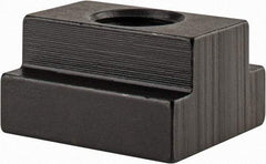 Gibraltar - 1/2-13 Tapped Through T Slot Nut - 5/8" Slot Width, 1 x 11/32" Base Width x Height, 1-1/8 x 5/8" OAL x Height - Makers Industrial Supply