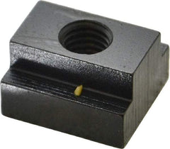 Gibraltar - 1/2-13 Tapped Through T Slot Nut - 11/16" Slot Width, 1-1/8 x 7/16" Base Width x Height, 1-1/4 x 3/4" OAL x Height - Makers Industrial Supply