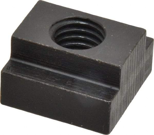 Gibraltar - 5/8-11 Tapped Through T Slot Nut - 3/4" Slot Width, 1-1/4 x 15/32" Base Width x Height, 1-1/4 x 3/4" OAL x Height - Makers Industrial Supply