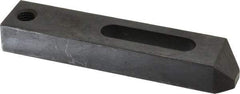 Gibraltar - 17/32" Stud, Carbon Steel, Strap Clamp - 2" Travel, 6" OAL x 1-1/4" Wide x 7/8" High, Black Oxide Finish, Tapered Nose - Makers Industrial Supply