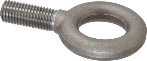 Gibraltar - 5,000 Lb Capacity, Steel, 3/4-10 Thread, Fixed Lifting Eye Bolt - Fully Threaded, 2" Shank, 2" Thread Length, No Shoulder - Makers Industrial Supply