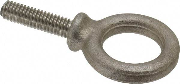 Gibraltar - 900 Lb Capacity, Steel, 5/16-18 Thread, Fixed Lifting Eye Bolt - Fully Threaded, 1-1/8" Shank, 1-1/8" Thread Length, Shoulder - Makers Industrial Supply