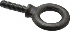 Gibraltar - 1,300 Lb Capacity, Steel, 3/8-16 Thread, Fixed Lifting Eye Bolt - Fully Threaded, 1-1/4" Shank, 1-1/4" Thread Length, Shoulder - Makers Industrial Supply