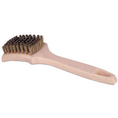 Small Tire Cleaning Brush, Brass Wire Fill - Makers Industrial Supply