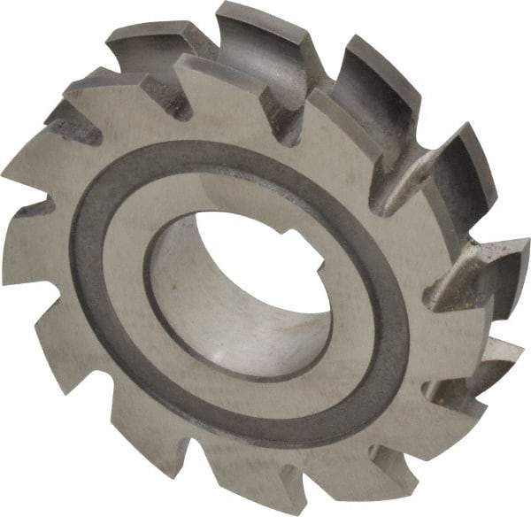 Made in USA - 3/16" Radius, 3/8" Circle Diam, 2-3/4" Diam x 0.635" Wide Cut, High Speed Steel Concave Radius Cutter - 2-3/4" OAL, Arbor Connection, Uncoated, Form Relieved, 10 Teeth - Makers Industrial Supply