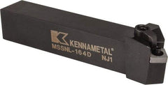 Kennametal - MSSN, Left Hand Cut, 45° Lead Angle, 1" Shank Height x 1" Shank Width, Negative Rake Indexable Turning Toolholder - 6" OAL, SN..43. Insert Compatibility, Series Kenloc - Makers Industrial Supply