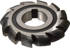 Made in USA - 5/16" Radius, 5/8" Circle Diam, 3-1/2" Cutter Diam, Arbor Connection, Convex Radius Cutter - High Speed Steel, Uncoated, Form Relieved, 12 Teeth - Makers Industrial Supply