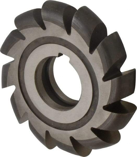 Made in USA - 3/8" Radius, 3/4" Circle Diam, 3-3/4" Cutter Diam, Arbor Connection, Convex Radius Cutter - High Speed Steel, Uncoated, Form Relieved, 12 Teeth - Makers Industrial Supply