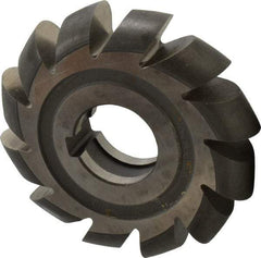 Made in USA - 7/16" Radius, 7/8" Circle Diam, 4" Cutter Diam, Arbor Connection, Convex Radius Cutter - High Speed Steel, Uncoated, Form Relieved, 12 Teeth - Makers Industrial Supply