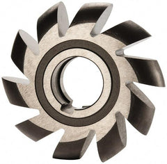 Made in USA - 1/2" Radius, 1" Circle Diam, 3-1/4" Cutter Diam, Arbor Connection, Convex Radius Cutter - High Speed Steel, Uncoated, Form Relieved, 12 Teeth - Makers Industrial Supply