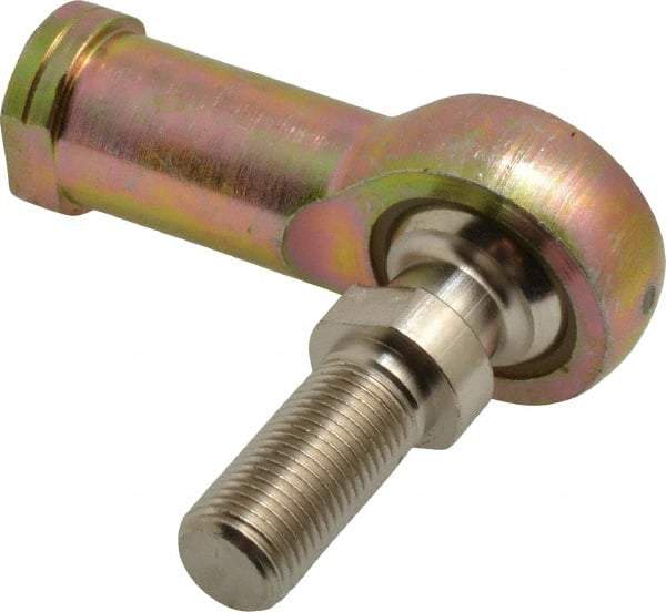 Alinabal - 1/2" ID, 1-5/16" Max OD, 6,400 Lb Max Static Cap, Spherical Rod End - 1/2-20 LH, 3/4" Shank Diam, 1-3/16" Shank Length, Steel with Molded Nyloy Raceway - Makers Industrial Supply