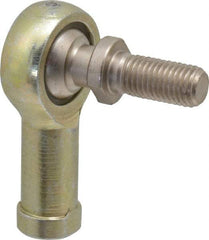 Alinabal - 5/16" ID, 7/8" Max OD, 2,800 Lb Max Static Cap, Spherical Rod End - 5/16-24 RH, 0.437" Shank Diam, 3/4" Shank Length, Steel with Molded Nyloy Raceway - Makers Industrial Supply