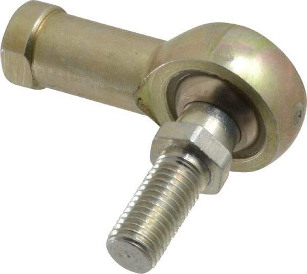 Alinabal - 5/16" ID, 7/8" Max OD, 2,800 Lb Max Static Cap, Spherical Rod End - 5/16-24 RH, 0.437" Shank Diam, 3/4" Shank Length, Steel with Molded Nyloy Raceway - Makers Industrial Supply