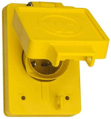 Value Collection - 250 VAC, 20 Amp, 6-20P NEMA, Ungrounded Receptacle - 2 Poles, 3 Wire, Male End, Yellow - Makers Industrial Supply