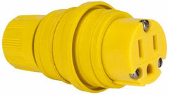 Value Collection - 125 VAC, 15 Amp, 5-15 Configuration, Industrial Grade, Ungrounded Connector - 1 Phase, 2 Poles, IP67 - Makers Industrial Supply