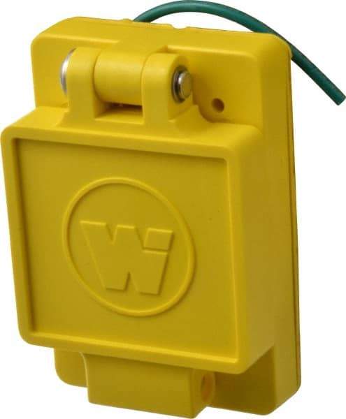 Value Collection - 250 VAC, 30 Amp, L6-30R NEMA, Ungrounded Receptacle - 2 Poles, 3 Wire, Female End, Yellow - Makers Industrial Supply