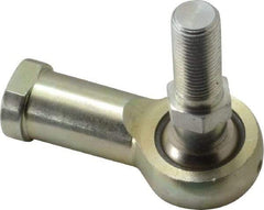 Alinabal - 1/2" ID, 1.3333" Max OD, 6,400 Lb Max Static Cap, Spherical Rod End - 1/2-20 RH, 3/4" Shank Diam, 1-3/16" Shank Length, Steel with Molded Nyloy Raceway - Makers Industrial Supply